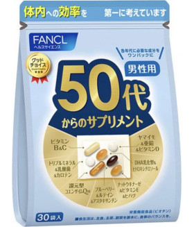 Fancl 50th Generation Men’s Nutritional Vitamin Supplement Pills 30sachets (30-day supply)